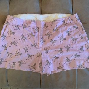 Jcrew Crewcut zebra print purple shorts Sz 14